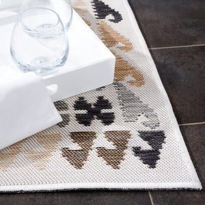 Safavieh Sunrise 622 Flatweave Indoor / Outdoor Rug Ivory / Beige Black 8' x 10'