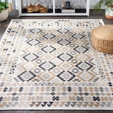 Safavieh Sunrise 622 Flatweave Indoor / Outdoor Rug Ivory / Beige Black 8' x 10'