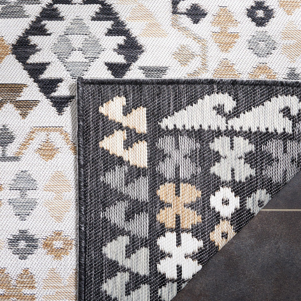 Safavieh Sunrise 622 Flatweave Indoor / Outdoor Rug Ivory / Beige Black 8' x 10'