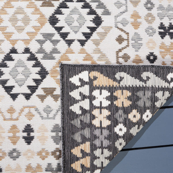 Safavieh Sunrise 622 Flatweave Indoor / Outdoor Rug Ivory / Beige Black 8' x 10'