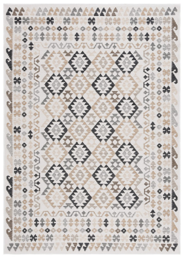 Safavieh Sunrise 622 Flatweave Indoor / Outdoor Rug Ivory / Beige Black 8' x 10'