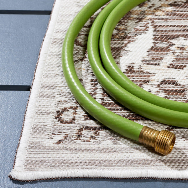 Safavieh Sunrise 624 Flatweave Indoor / Outdoor Rug Grey / Beige Black 8' x 10'