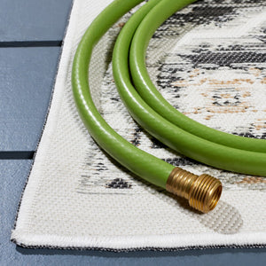 Safavieh Sunrise 627 Flatweave Indoor / Outdoor Rug Ivory / Grey Black 8' x 10'