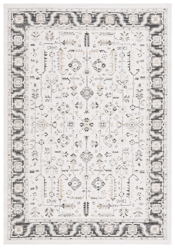 Safavieh Sunrise 627 Flatweave Indoor / Outdoor Rug Ivory / Grey Black 8' x 10'