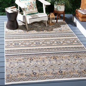 Safavieh Sunrise 629 Flatweave Indoor / Outdoor Rug Grey / Beige Black 8' x 10'