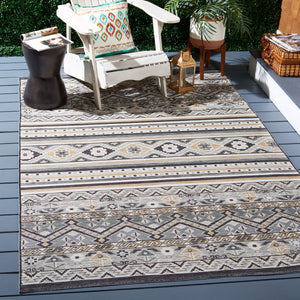 Safavieh Sunrise 629 Flatweave Indoor / Outdoor Rug Grey / Beige Black 8' x 10'