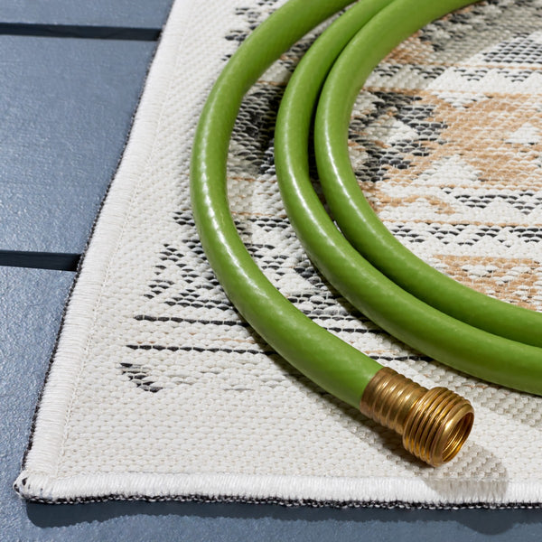 Safavieh Sunrise 630 Flatweave Indoor / Outdoor Rug Ivory / Grey Black 8' x 10'