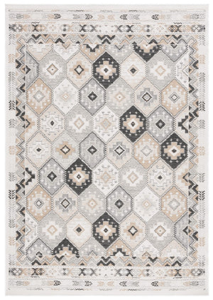 Safavieh Sunrise 630 Flatweave Indoor / Outdoor Rug Ivory / Grey Black 8' x 10'
