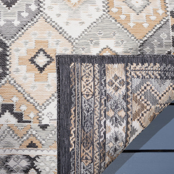 Safavieh Sunrise 630 Flatweave Indoor / Outdoor Rug Ivory / Grey Black 8' x 10'