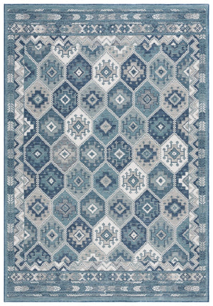 Safavieh Sunrise 630 Flatweave Indoor / Outdoor Rug Grey / Blue Ivory 8' x 10'