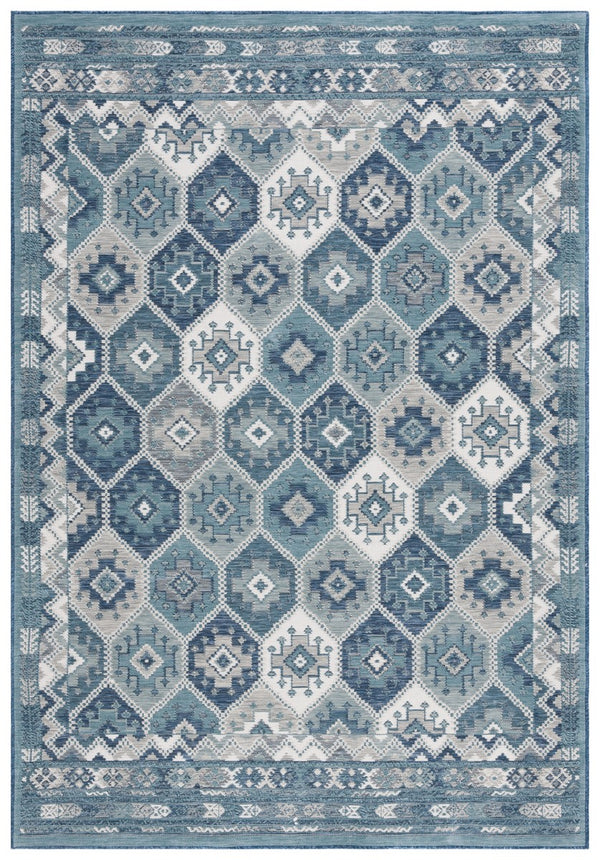 Safavieh Sunrise 630 Flatweave Indoor / Outdoor Rug Grey / Blue Ivory 8' x 10'