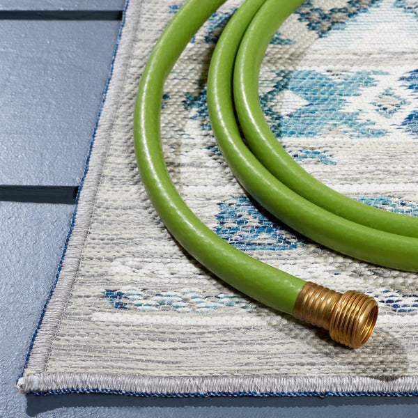 Safavieh Sunrise 630 Flatweave Indoor / Outdoor Rug Grey / Blue Ivory 8' x 10'