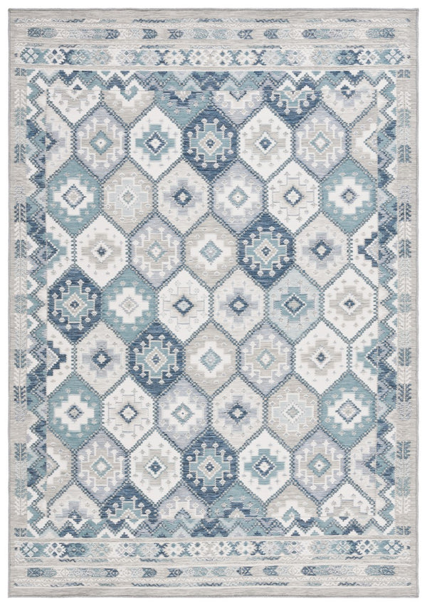 Safavieh Sunrise 630 Flatweave Indoor / Outdoor Rug Grey / Blue Ivory 8' x 10'