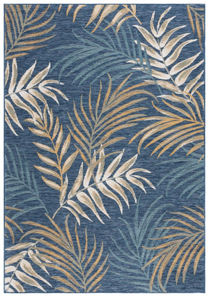 Safavieh Sunrise 670 Flatweave Indoor / Outdoor Rug Ivory / Blue Gold 8' x 10'