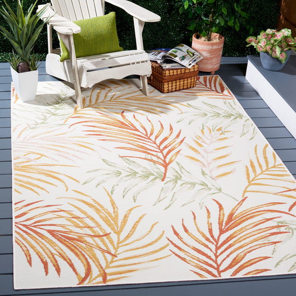 Safavieh Sunrise 670 Flatweave Indoor / Outdoor Rug Ivory / Rust Sage 8' x 10'