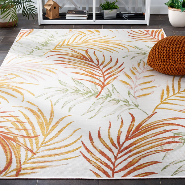 Safavieh Sunrise 670 Flatweave Indoor / Outdoor Rug Ivory / Rust Sage 8' x 10'