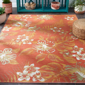 Safavieh Sunrise 671 Flatweave Indoor / Outdoor Rug Ivory / Rust Sage 8' x 10'