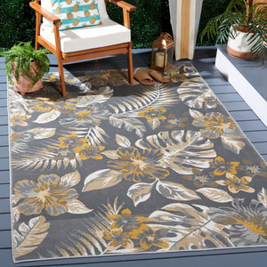 Safavieh Sunrise 671 Flatweave Indoor / Outdoor Rug Ivory / Grey Gold 8' x 10'