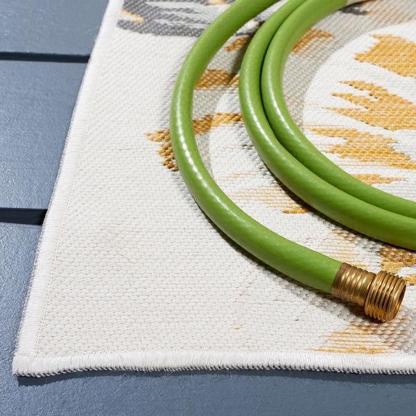 Safavieh Sunrise 671 Flatweave Indoor / Outdoor Rug Ivory / Grey Gold 8' x 10'