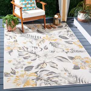 Safavieh Sunrise 671 Flatweave Indoor / Outdoor Rug Ivory / Grey Gold 8' x 10'