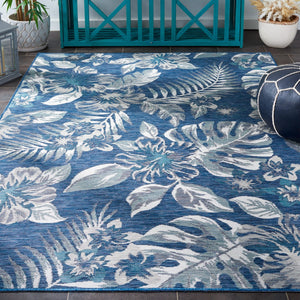 Safavieh Sunrise 671 Flatweave Indoor / Outdoor Rug Ivory / Blue Grey 8' x 10'