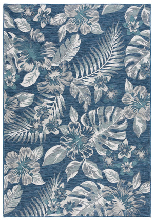 Safavieh Sunrise 671 Flatweave Indoor / Outdoor Rug Ivory / Blue Grey 8' x 10'