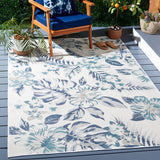 Safavieh Sunrise 671 Flatweave Indoor / Outdoor Rug Ivory / Blue Grey 8' x 10'