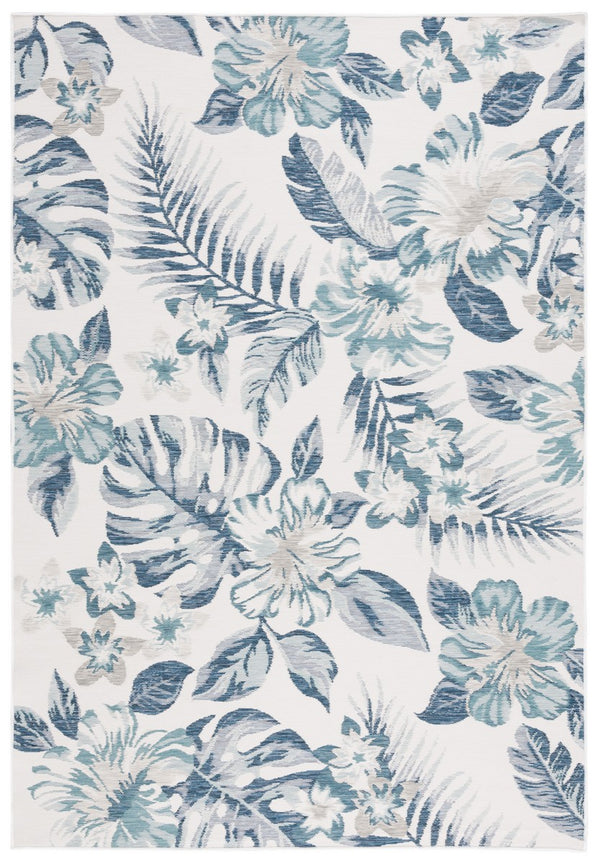 Safavieh Sunrise 671 Flatweave Indoor / Outdoor Rug Ivory / Blue Grey 8' x 10'