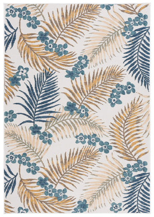 Safavieh Sunrise 675 Flatweave Indoor / Outdoor Rug Ivory / Blue Gold 8' x 10'