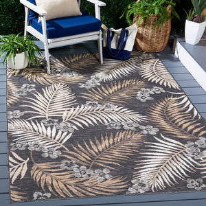 Safavieh Sunrise 675 Flatweave Indoor / Outdoor Rug Ivory / Grey Black 8' x 10'
