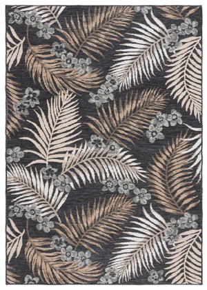 Safavieh Sunrise 675 Flatweave Indoor / Outdoor Rug Ivory / Grey Black 8' x 10'