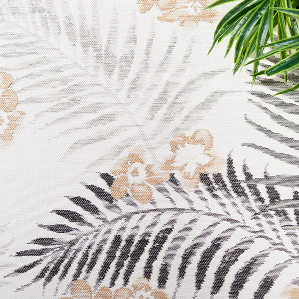 Safavieh Sunrise 675 Flatweave Indoor / Outdoor Rug Ivory / Grey Black 8' x 10'