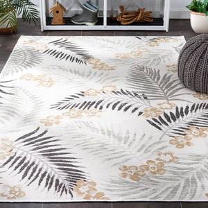 Safavieh Sunrise 675 Flatweave Indoor / Outdoor Rug Ivory / Grey Black 8' x 10'