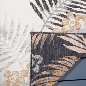 Safavieh Sunrise 675 Flatweave Indoor / Outdoor Rug Ivory / Grey Black 8' x 10'