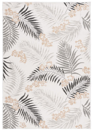 Safavieh Sunrise 675 Flatweave Indoor / Outdoor Rug Ivory / Grey Black 8' x 10'