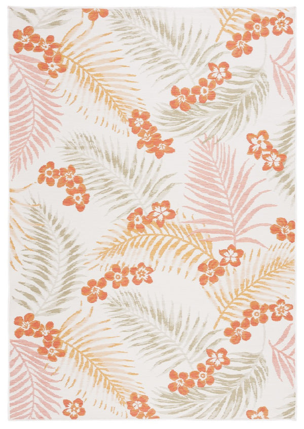 Safavieh Sunrise 675 Flatweave Indoor / Outdoor Rug Ivory / Rust Sage 8' x 10'