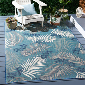 Safavieh Sunrise 675 Flatweave Indoor / Outdoor Rug Grey / Blue Ivory 8' x 10'