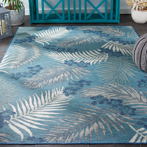 Safavieh Sunrise 675 Flatweave Indoor / Outdoor Rug Grey / Blue Ivory 8' x 10'