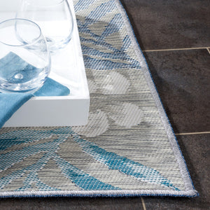 Safavieh Sunrise 675 Flatweave Indoor / Outdoor Rug Grey / Blue Ivory 8' x 10'