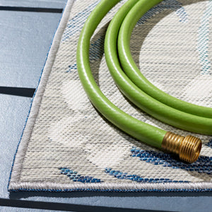 Safavieh Sunrise 675 Flatweave Indoor / Outdoor Rug Grey / Blue Ivory 8' x 10'