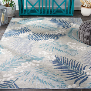 Safavieh Sunrise 675 Flatweave Indoor / Outdoor Rug Grey / Blue Ivory 8' x 10'