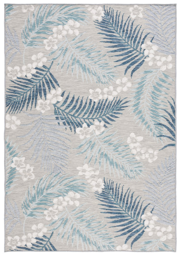 Safavieh Sunrise 675 Flatweave Indoor / Outdoor Rug Grey / Blue Ivory 8' x 10'