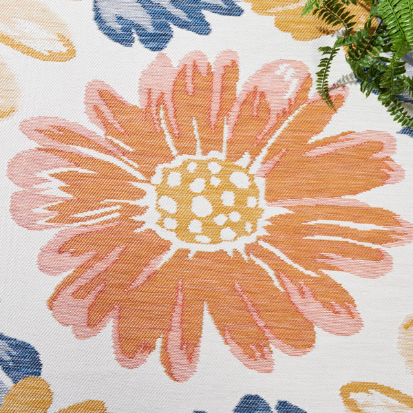 Safavieh Sunrise 689 Flatweave Indoor / Outdoor Rug Ivory / Rust Gold 8' x 10'