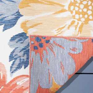 Safavieh Sunrise 689 Flatweave Indoor / Outdoor Rug Ivory / Rust Gold 8' x 10'