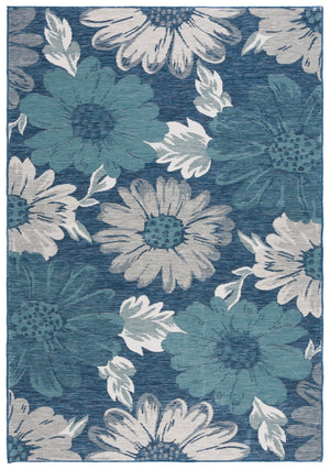 Safavieh Sunrise 689 Flatweave Indoor / Outdoor Rug Ivory / Blue Grey 8' x 10'