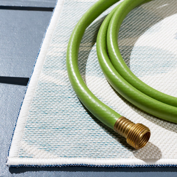 Safavieh Sunrise 689 Flatweave Indoor / Outdoor Rug Ivory / Blue Grey 8' x 10'