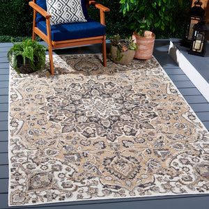 Safavieh Sunrise 696 Flatweave Indoor / Outdoor Rug Grey / Beige Black 8' x 10'
