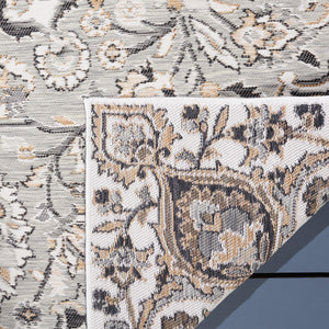 Safavieh Sunrise 696 Flatweave Indoor / Outdoor Rug Grey / Beige Black 8' x 10'