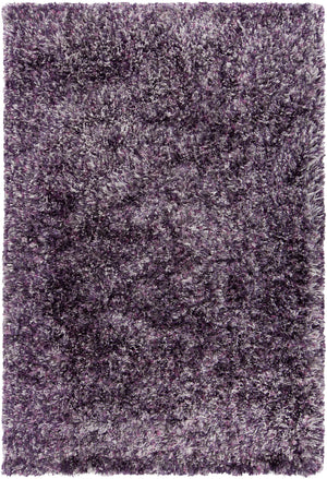 Chandra Rugs Supros 100% Polyester Hand-Woven Contemporary Rug Purple Multi 9' x 13'