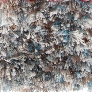 Chandra Rugs Supros 100% Polyester Hand-Woven Contemporary Rug Blue/Brown Multi 9' x 13'